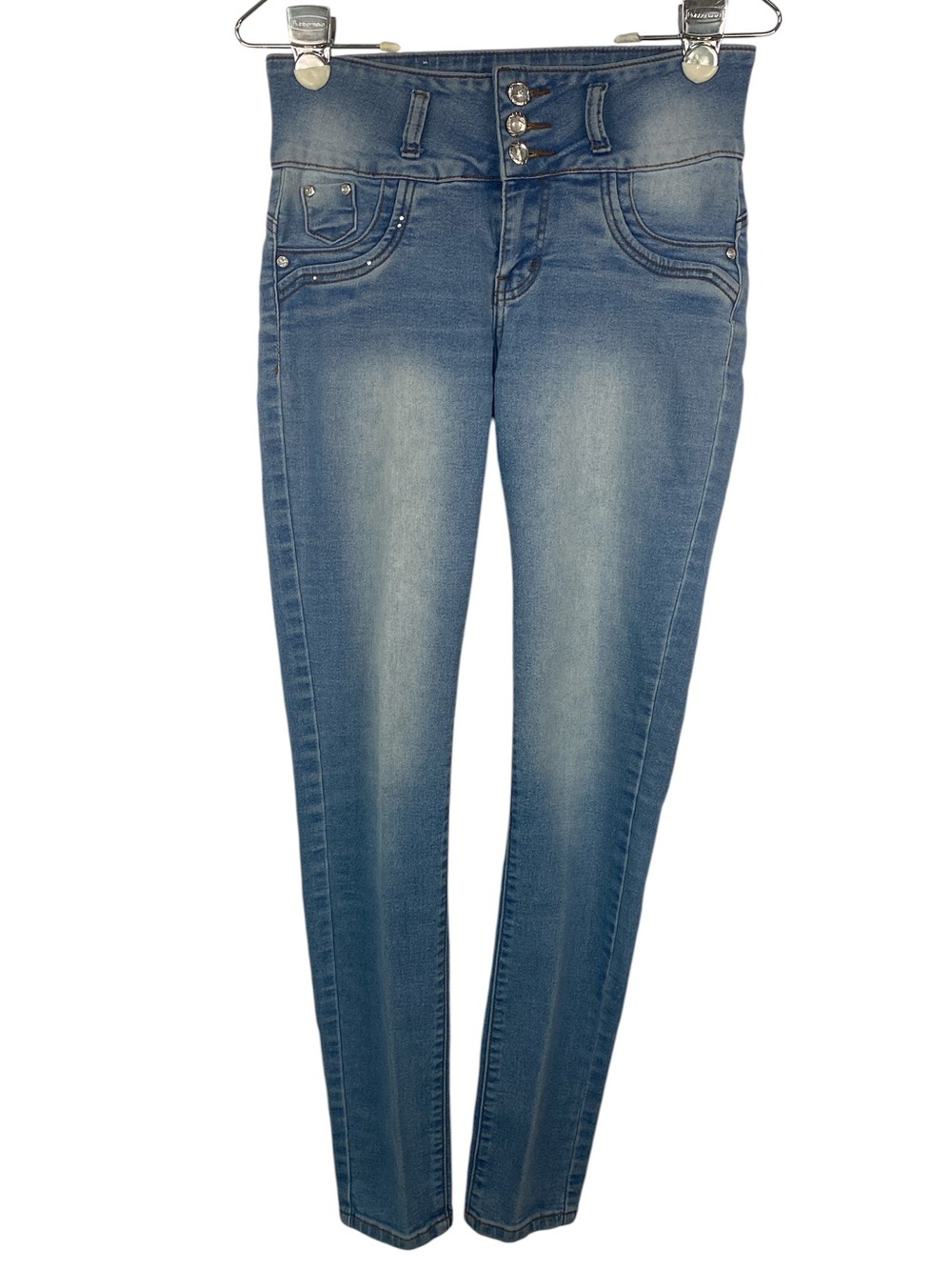 MI Jeans High-Waist Skinny Jeans Blue Junior Size 3